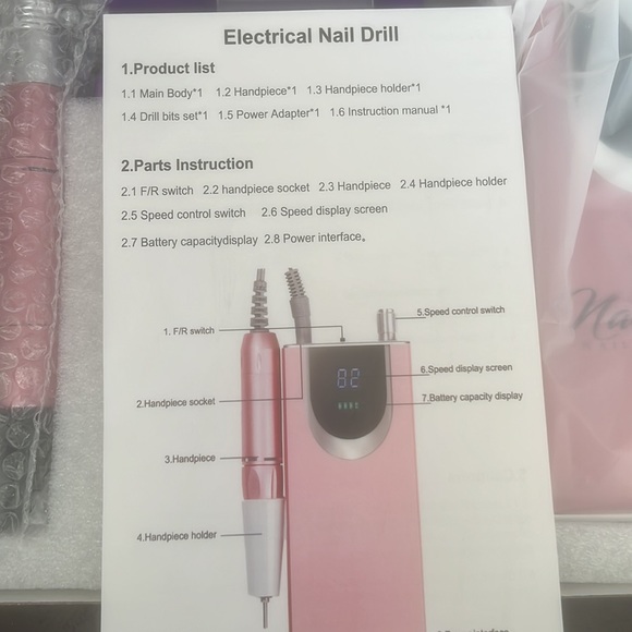 Professional Nail Drill/Cordless - Picture 3 of 6
